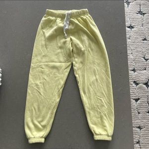 Katie J yellow Dylan sweatpants